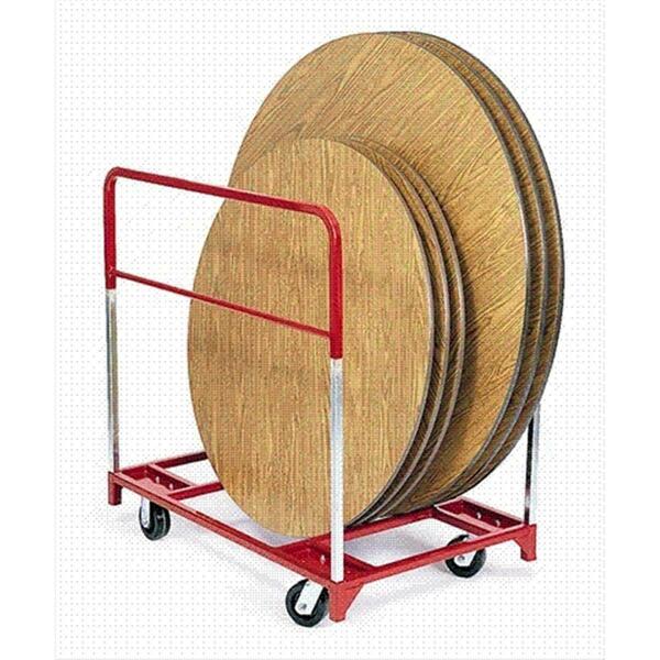 Raymond Products Round Folding Table Mover - 2 Fixed And 2 Swivel 6'' Phenolic Casters 3702